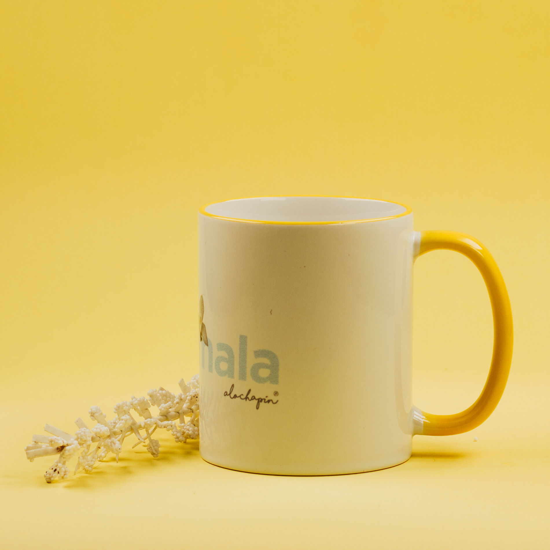 Taza Flor Nacional de Guatemala: Monja Blanca - Imagen 4